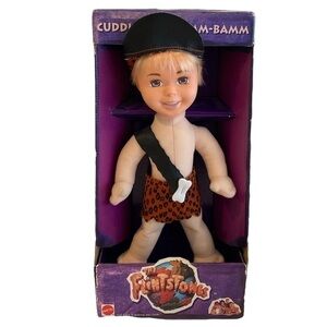 1993 The Flintstones Cuddly Soft “New In box”  Bamm-Bamm